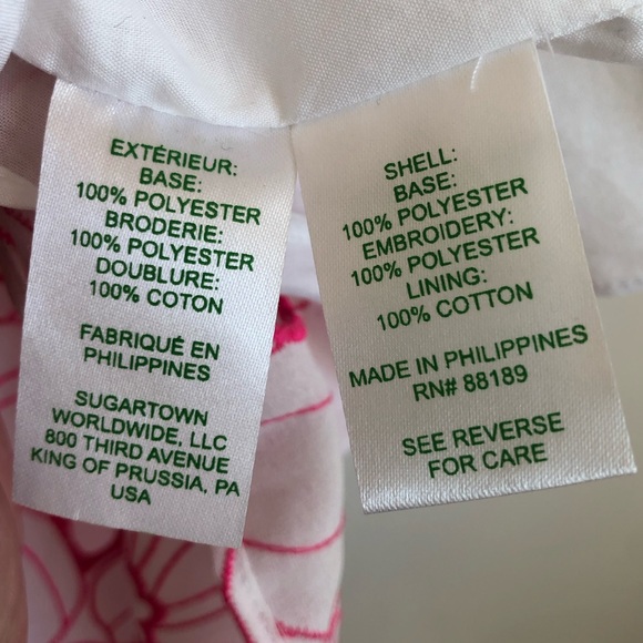 Lilly Pulitzer Keila Hot Pink White Floral Botanical Eyelet Tiered Dress Size 6 - Picture 11 of 11